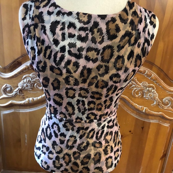 Diane von Furstenberg silk leopard print top - Picture 3 of 4